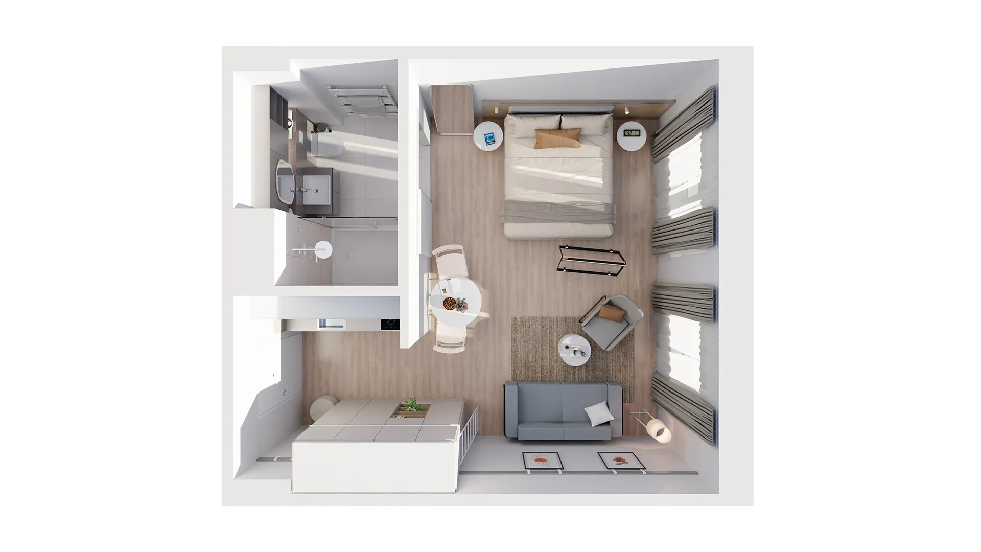 3D-Grundriss Beispiel: 3d floor plan studio 3