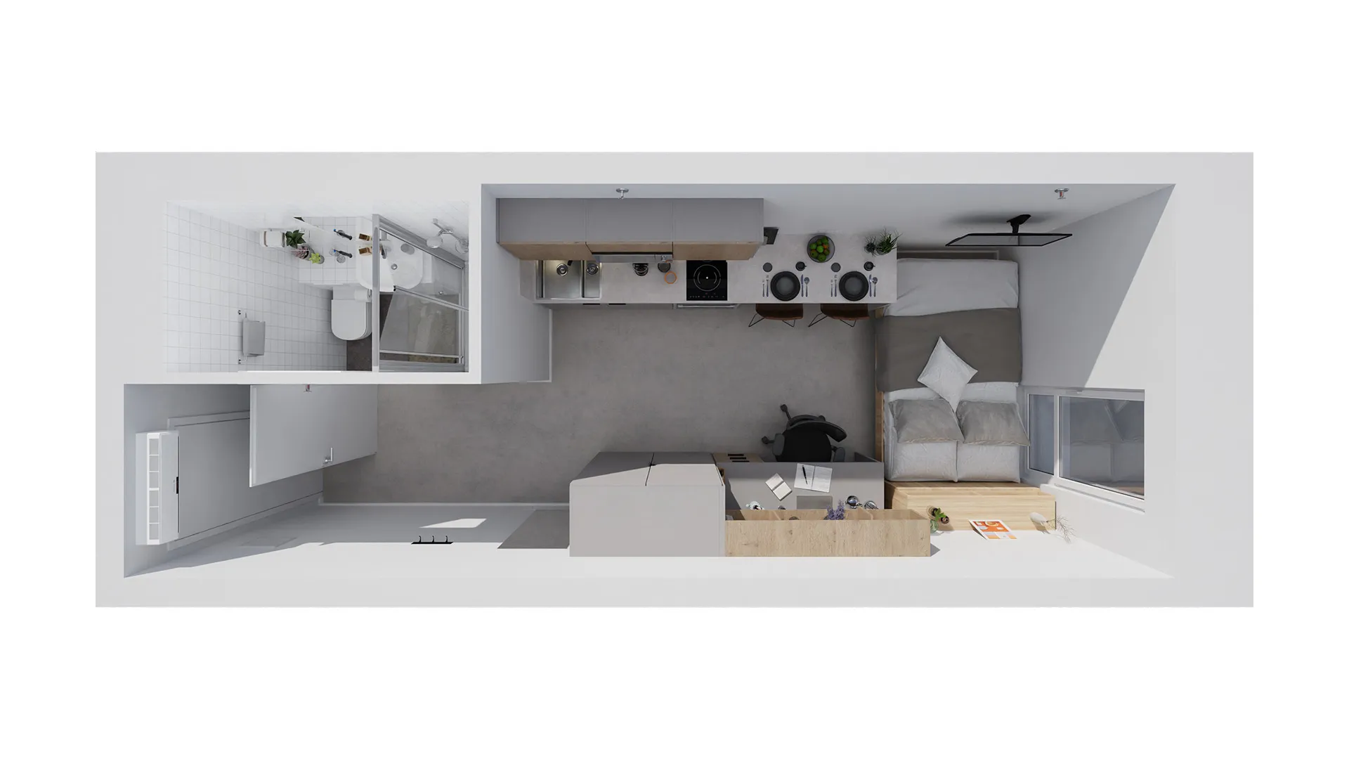 3D-Grundriss Beispiel: 3d floor plan studio 5