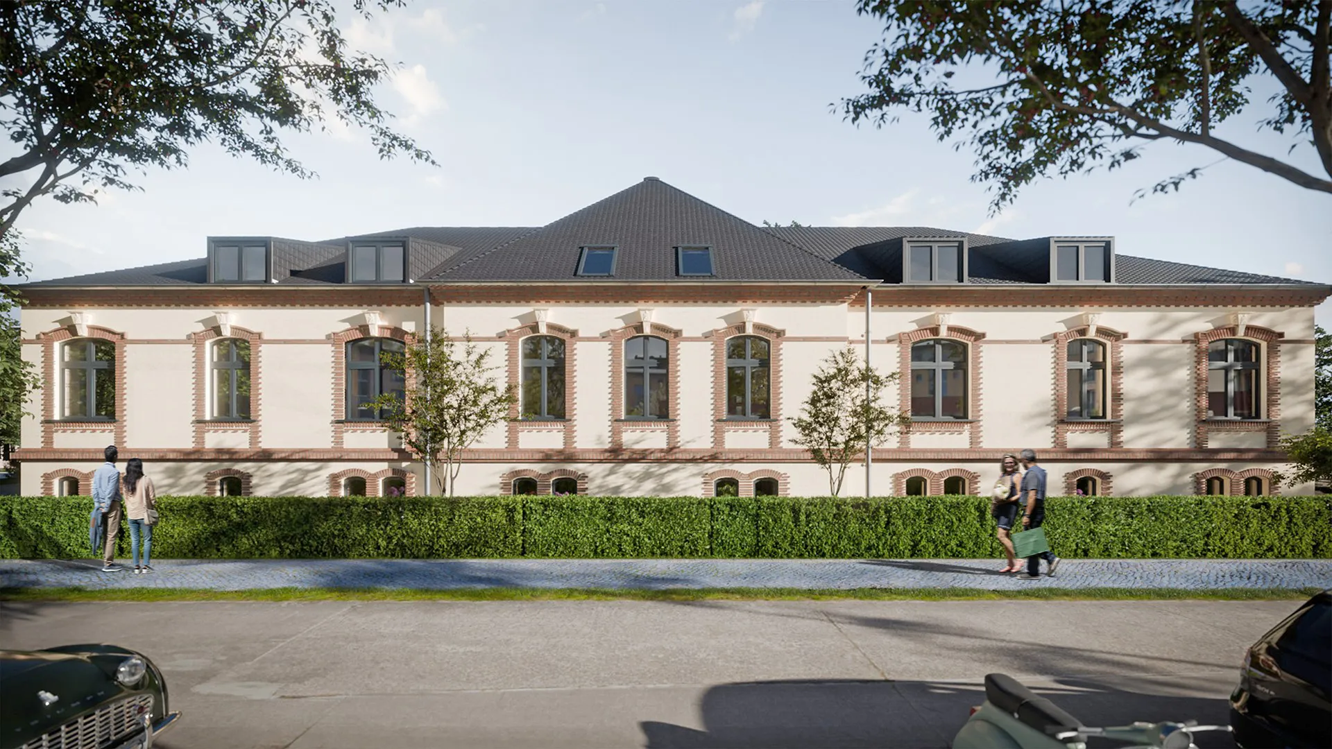 Altbausanierung, Straßenansicht