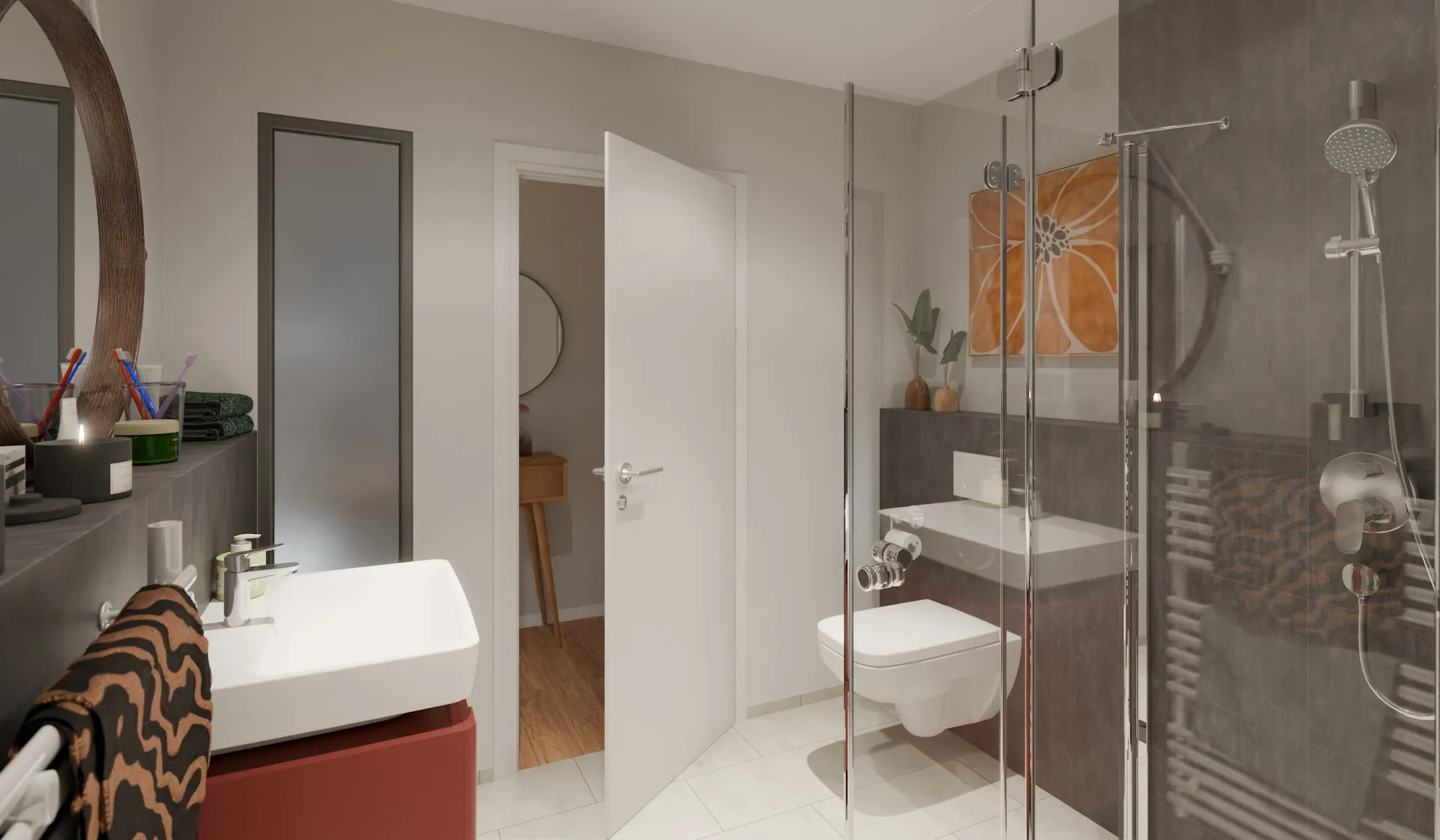 Badezimmer Eigentumswohnung, Kaiserquartier (Bonava)