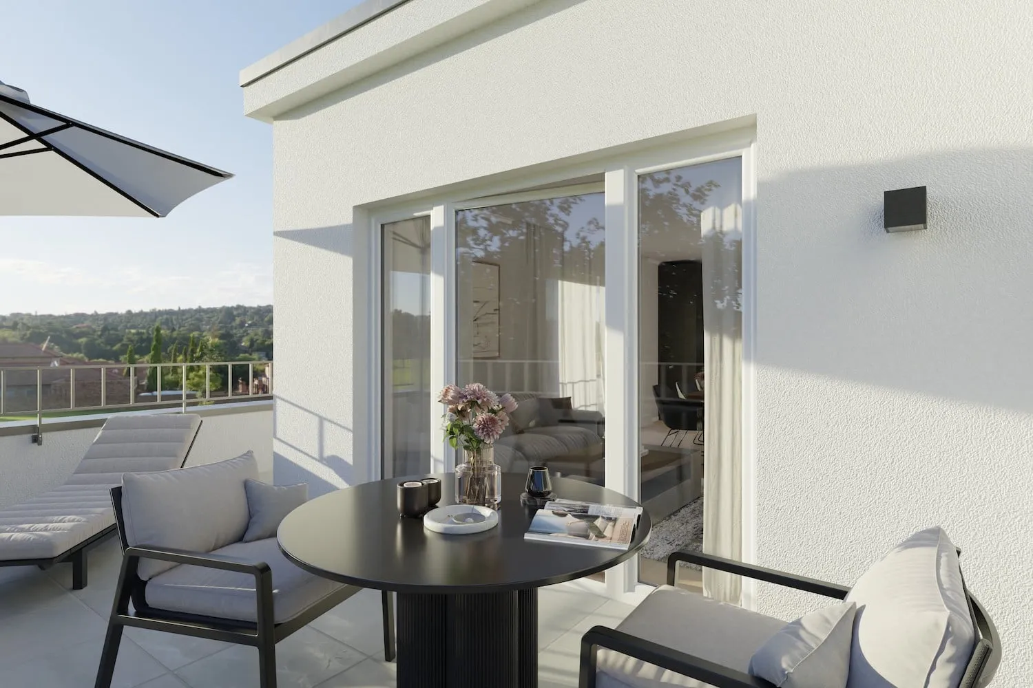 Terrace interior rendering
