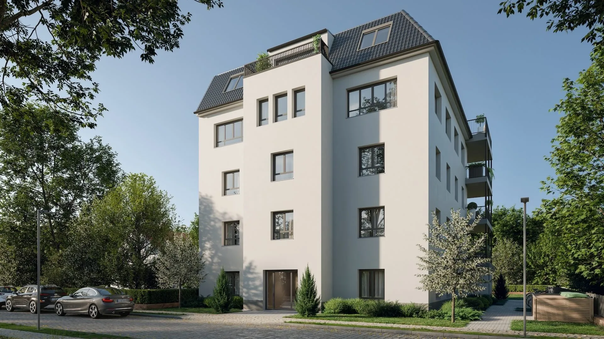 Mehrfamilienhaus Körnerstraße, Straßenansicht
