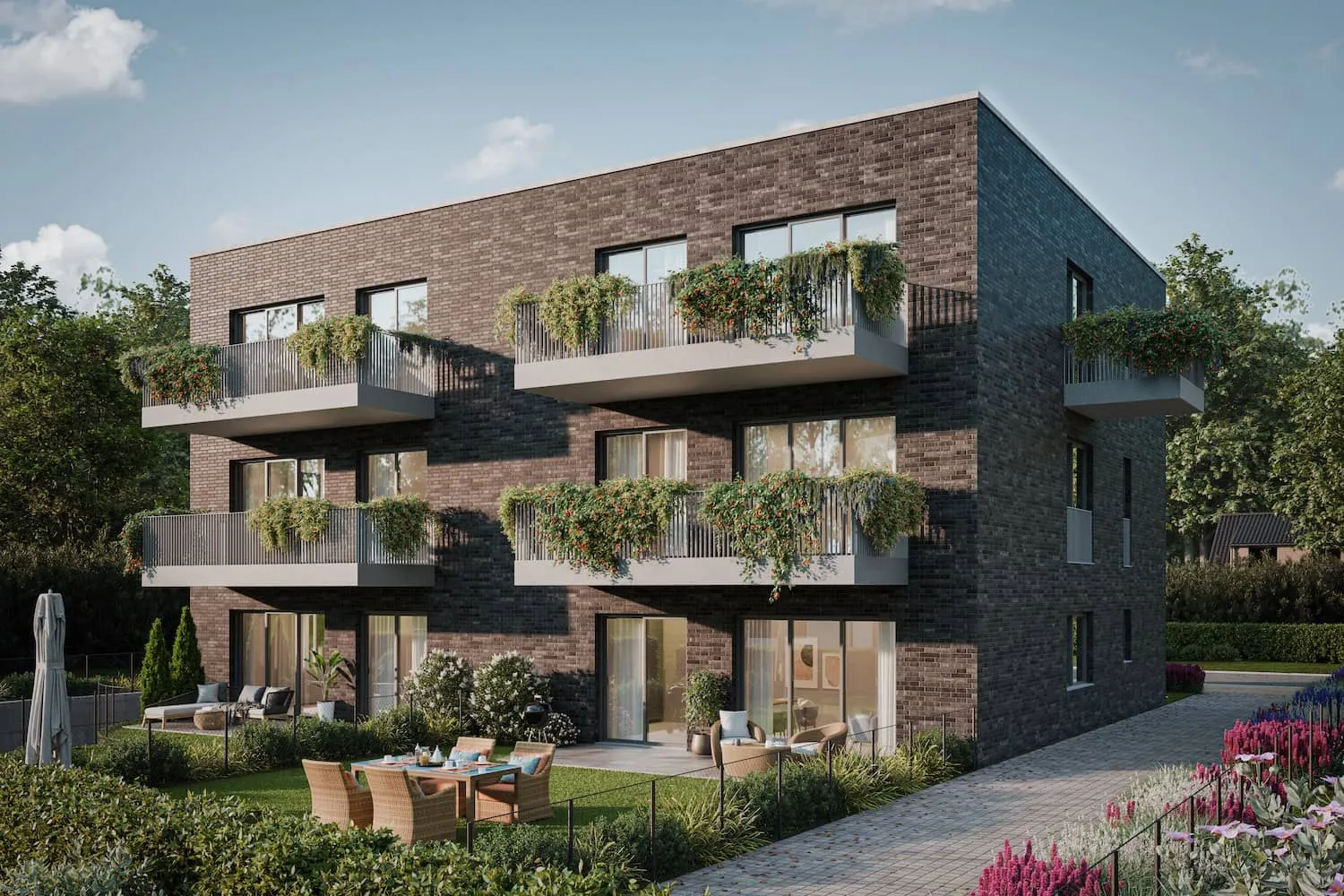 Mehrfamilienhaus Lehnitz, Architekturvisualisierung