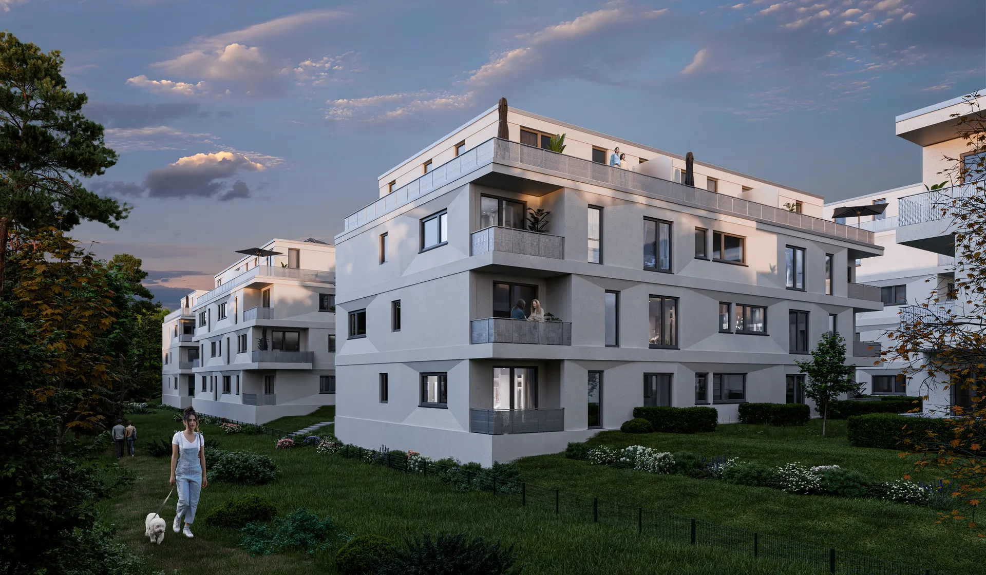 Wohnbebauung in Waldrandlage, Waldpanorama Berlin