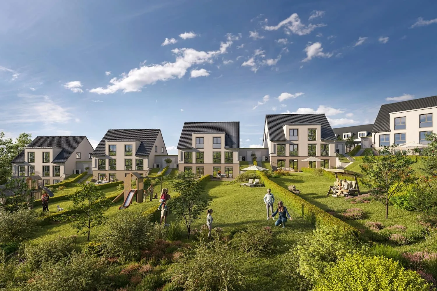 Quartier Wurmtalgarten, städtebauliche Visualisierung