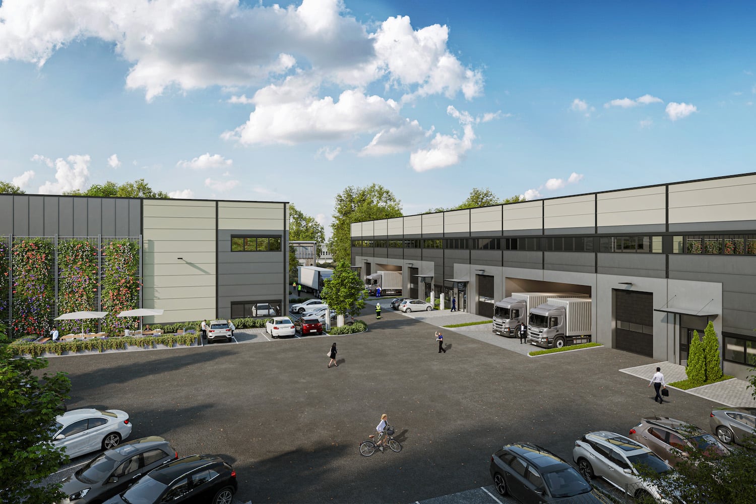 Architekturvisualisierung Gewerbepark